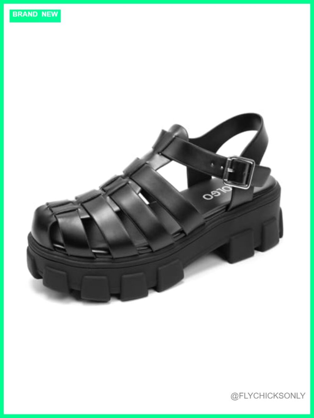 Platform Wedge Sandals Chunky Block Heel Adjustable Buckle Fisherman Sandals